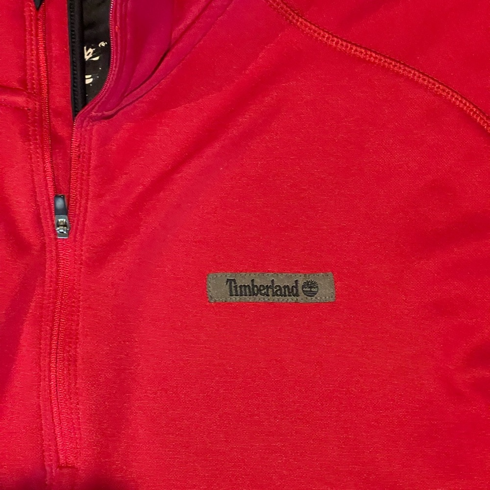 Timberland Red Long Sleeve Shirt - size 2XL